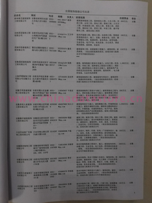 中國裝飾裝修企業(yè)黃頁可開展精準(zhǔn)營銷，電話營銷、郵件營銷、傳真營銷等等多管齊下，圓您銷售冠軍夢
