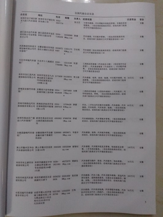 中國(guó)汽修企業(yè)黃頁(yè)可開(kāi)展精準(zhǔn)營(yíng)銷，電話營(yíng)銷、郵件營(yíng)銷、傳真營(yíng)銷等等多管齊下，圓您銷售冠軍夢(mèng)